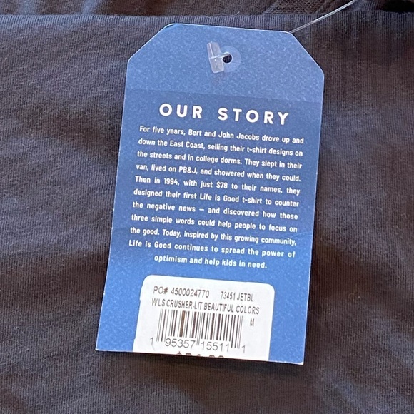 NWT Life Is Good Horse Of A Different Color Long Sleeve Tee Shirt Size Medium - Picture 8 of 8